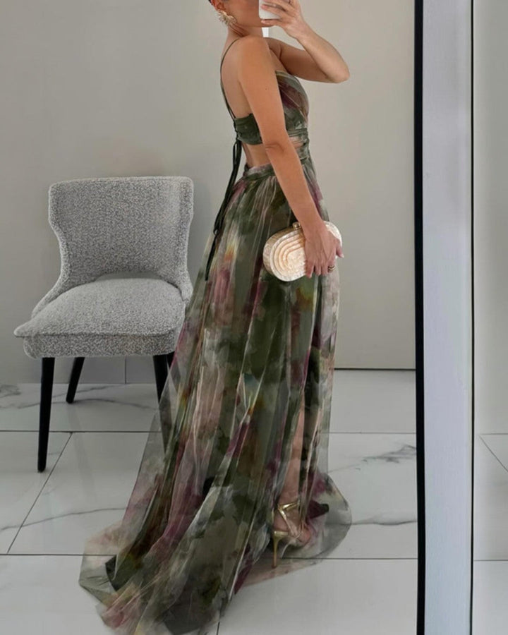 Isabelle | Robe Maxi Élégance Florale