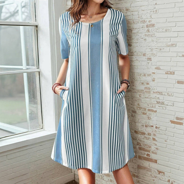 Robe Décontractée À Rayures