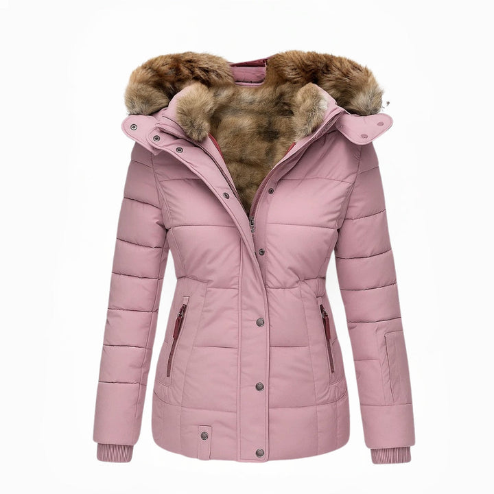Aniek | Manteau d'hiver chaud avec doublure en fausse fourrure