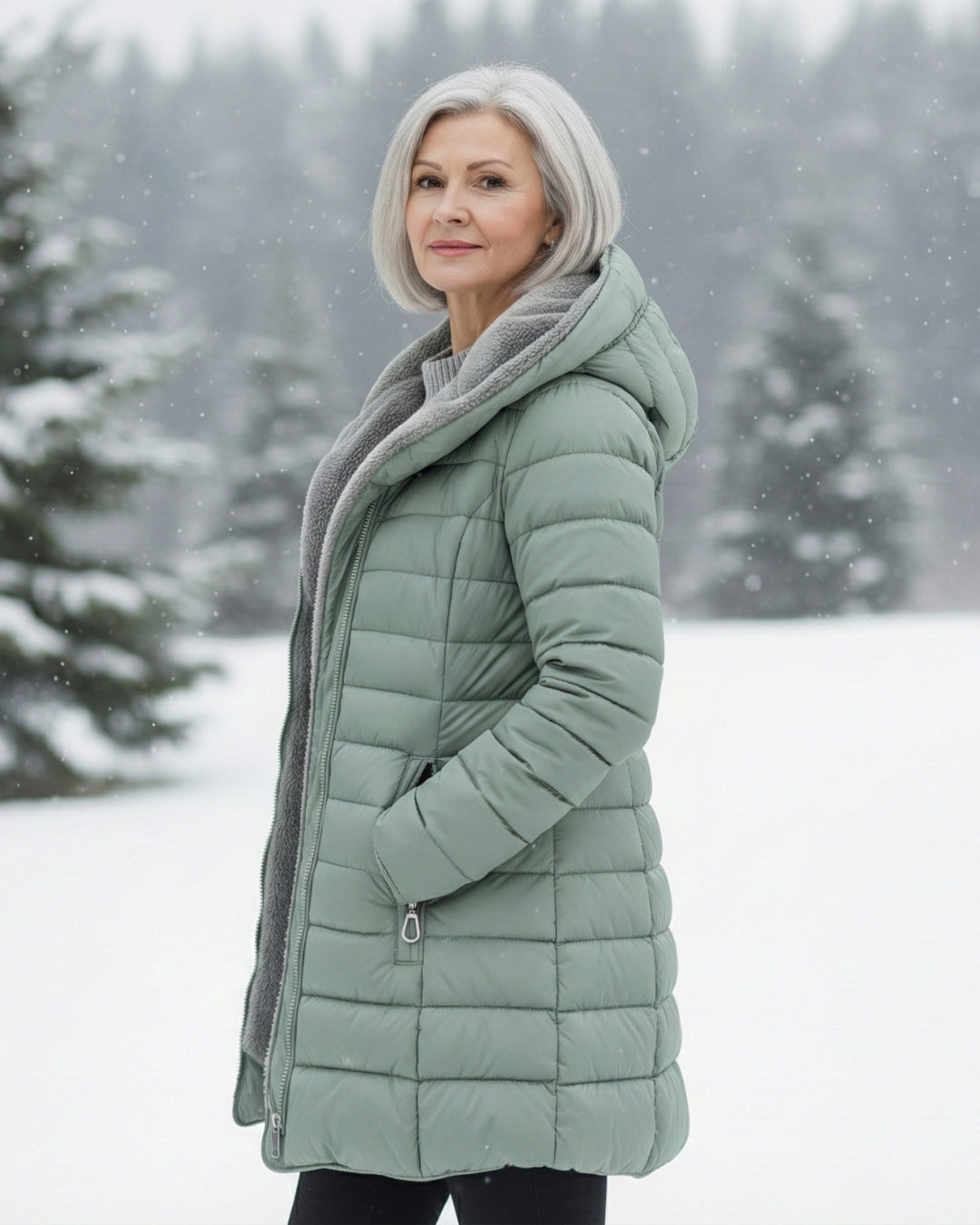 Clair | Manteau d’Hiver Chaud et Confortable — Doublure Polaire