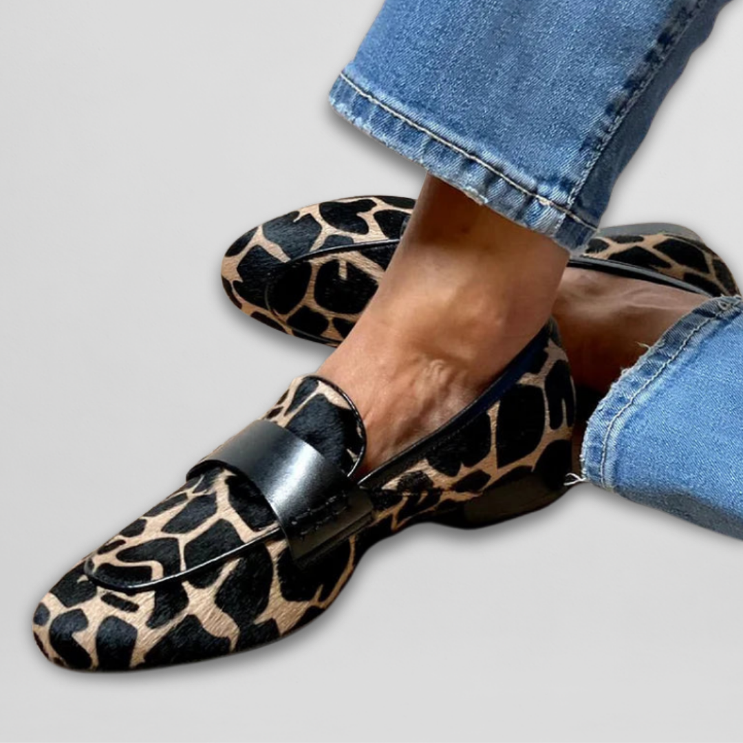 Léonie™ - Mocassins Léopard Élégants & Confort Quotidien