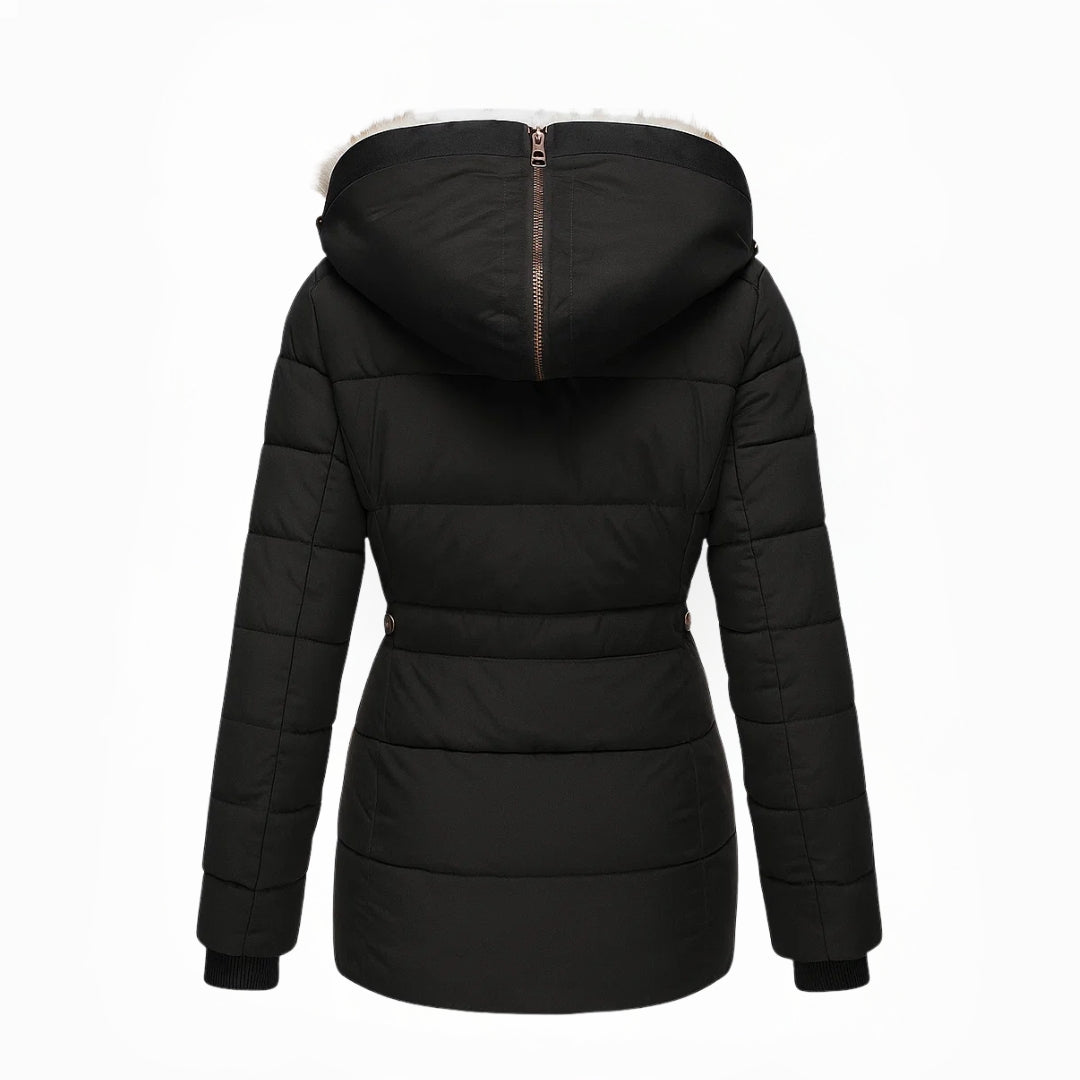 Aniek | Manteau d'hiver chaud avec doublure en fausse fourrure