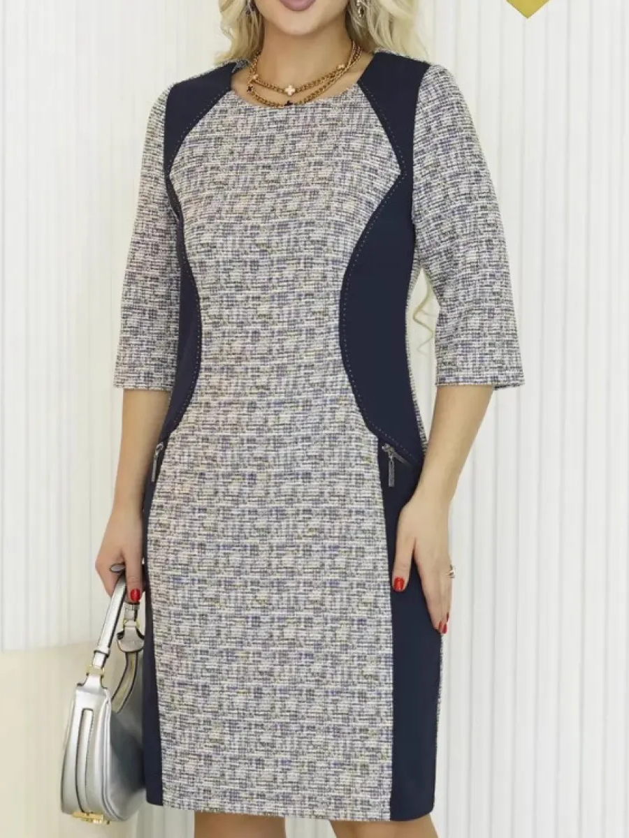 Lysa™ | Robe Midi Stylée à Motifs