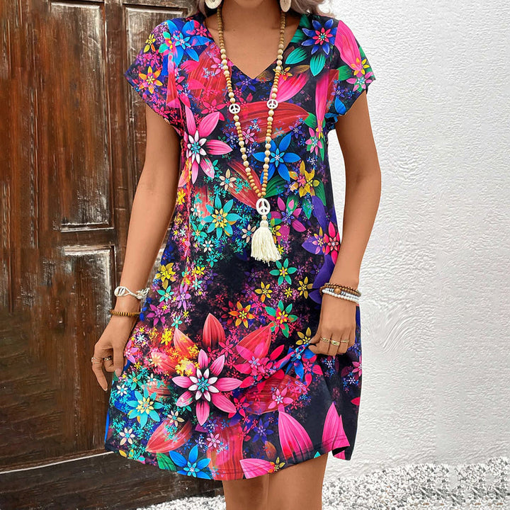 Robe Vintage À Imprimé Floral