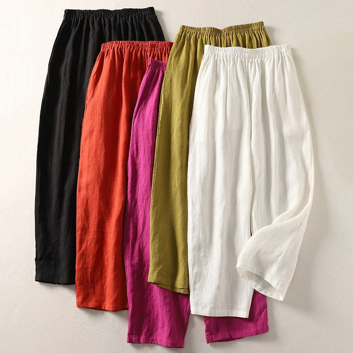 Simone | Pantalon large à ceinture élastique