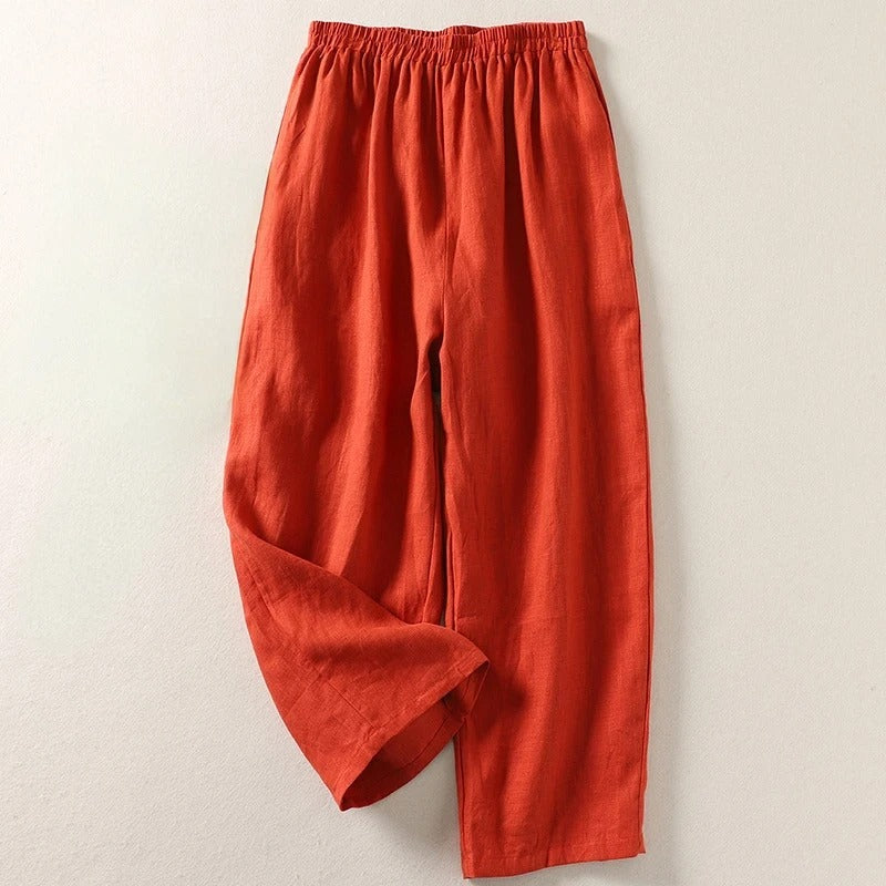 Simone | Pantalon large à ceinture élastique