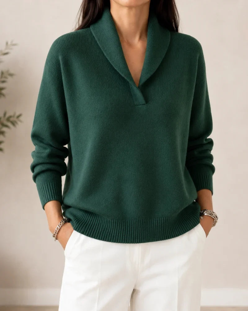 Dominique | Pull col châle