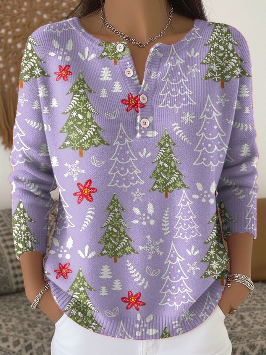 Sophie – Pull de Noël avec boutons