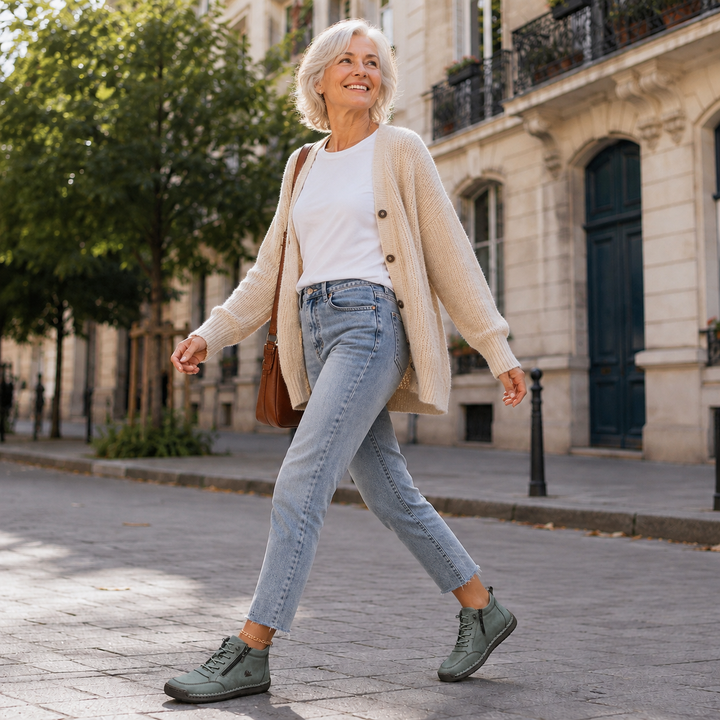 Nadège | Sneaker confort à tige ajourée
