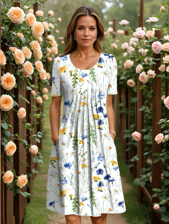 Rosalie | Robe fleurie à coupe empire
