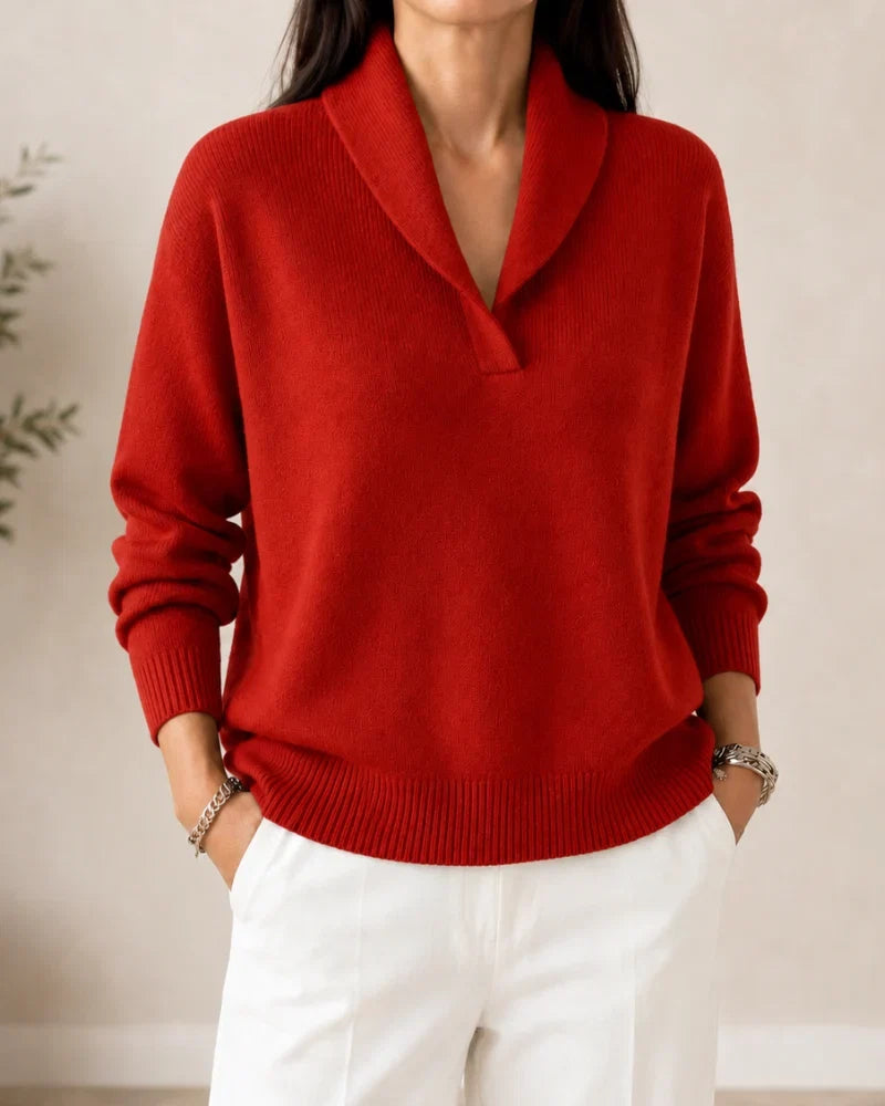 Dominique | Pull col châle