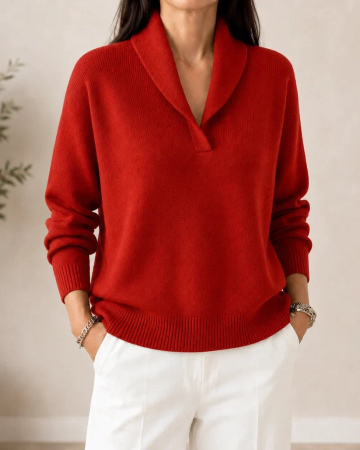 Dominique | Pull col châle