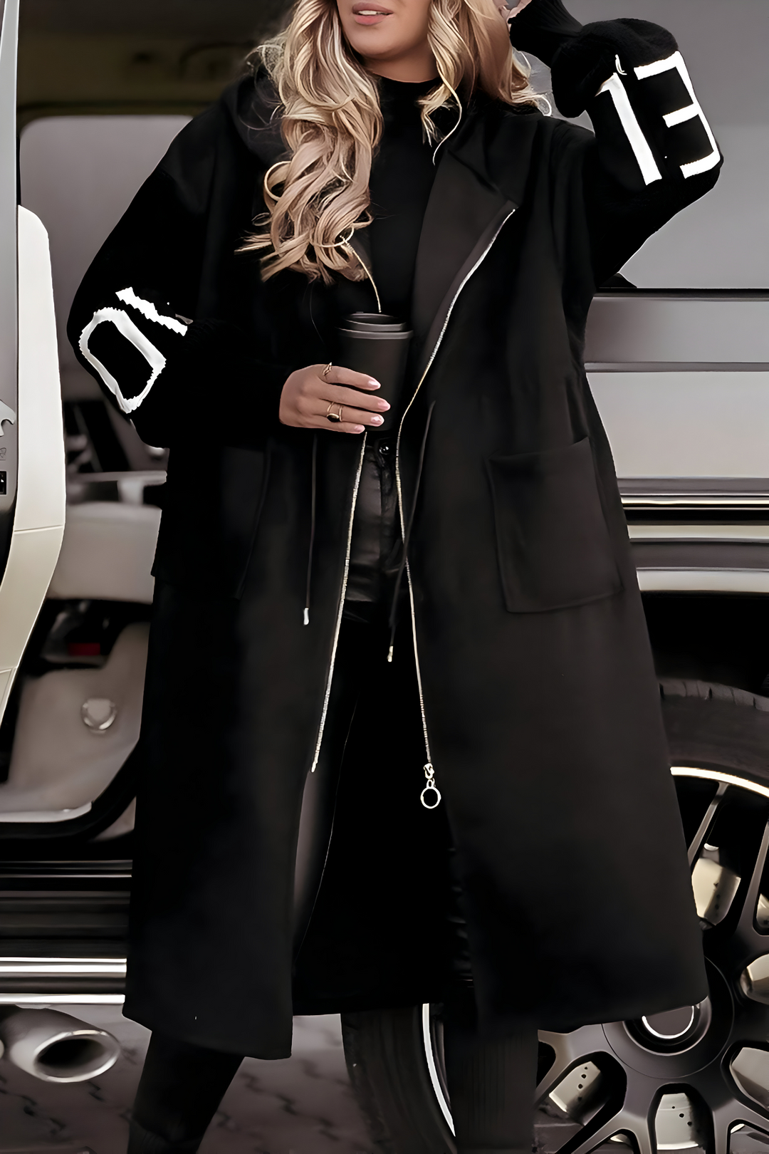 Seravia™ – Manteau Tricoté Long