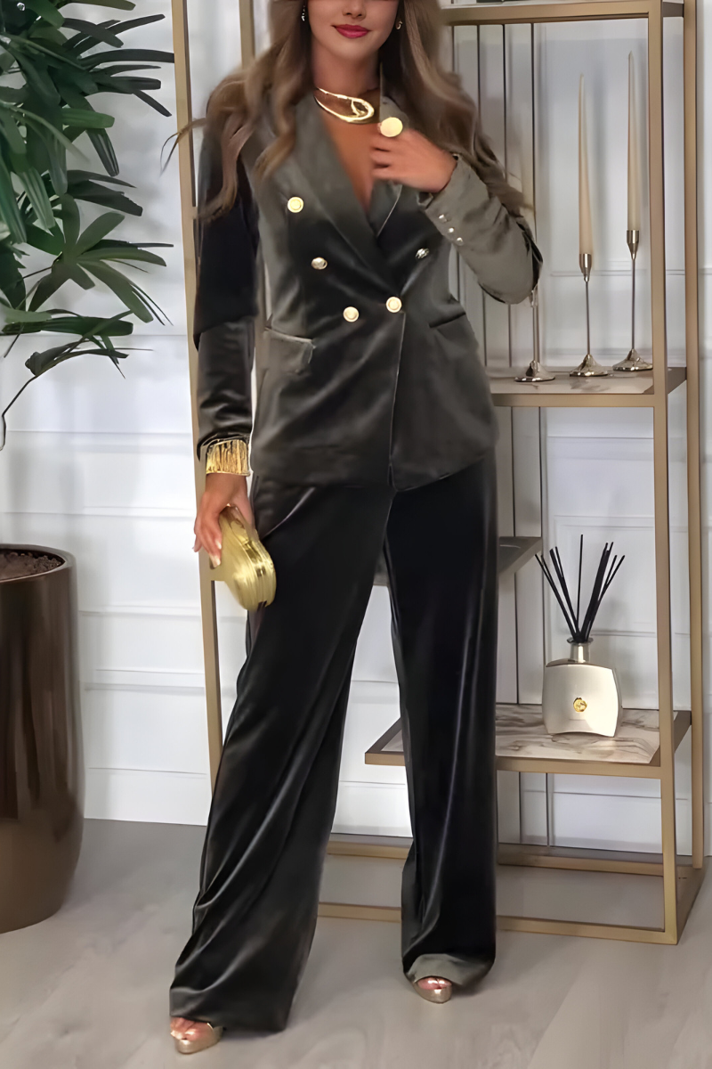 Nira™ | Ensemble deux pièces chic en velours