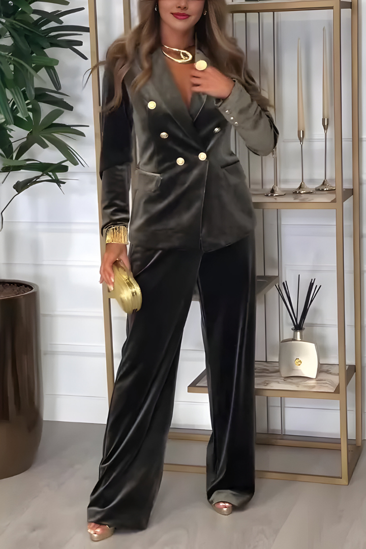 Nira™ | Ensemble deux pièces chic en velours