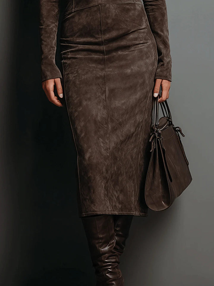 Naya™ | Élégante Robe Midi Ajustée