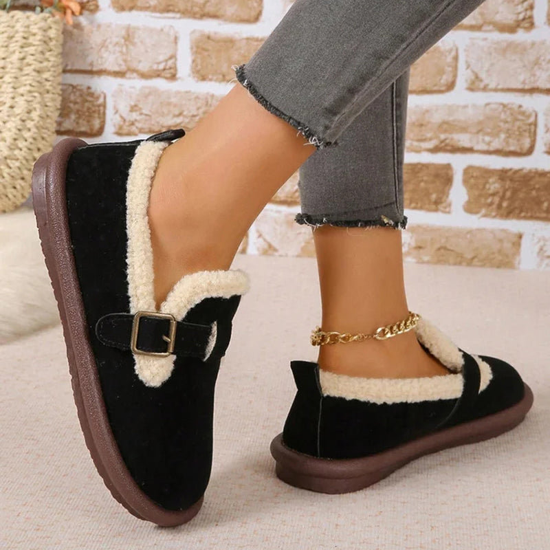 Chaussures Plates Chaudes Et Confortables