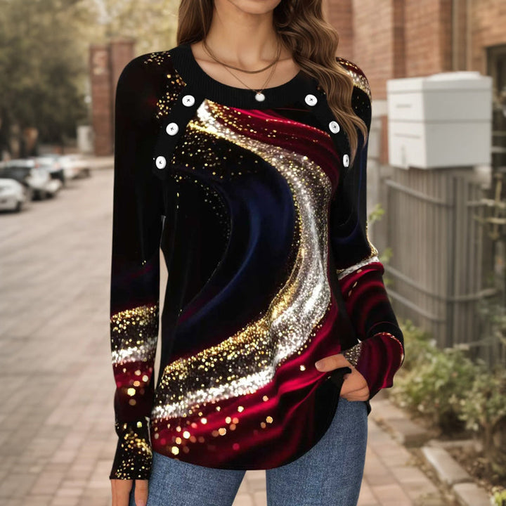 Blouse Décontractée À Dégradé