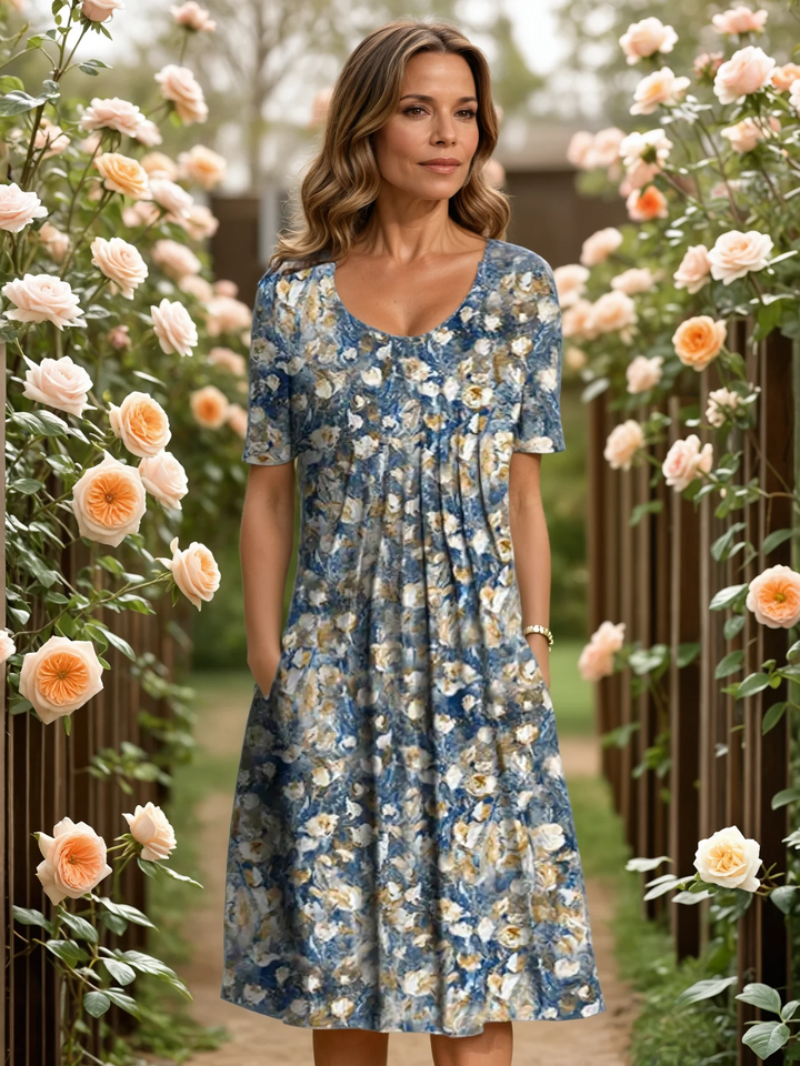 Rosalie | Robe fleurie à coupe empire