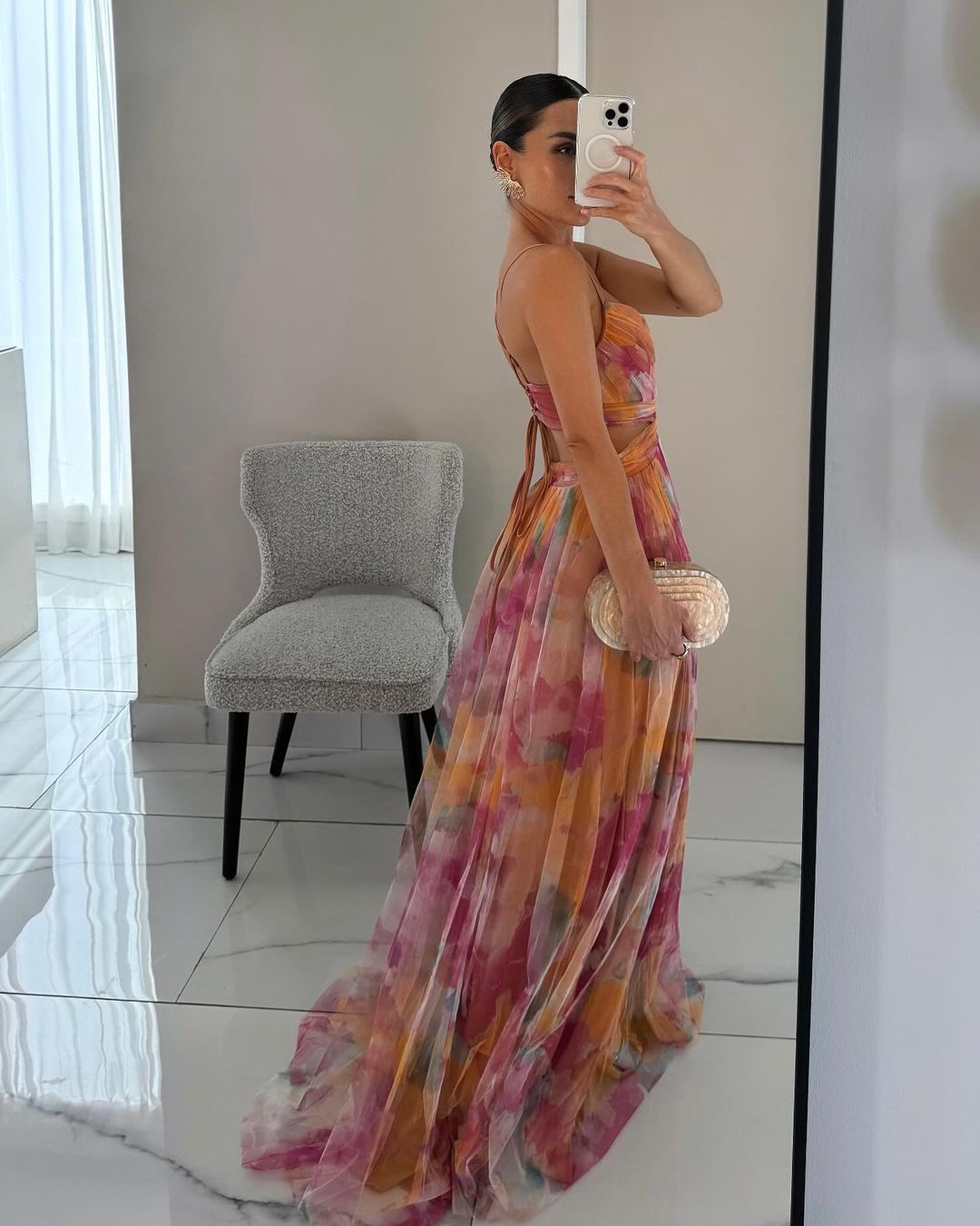 Isabelle | Robe Maxi Élégance Florale