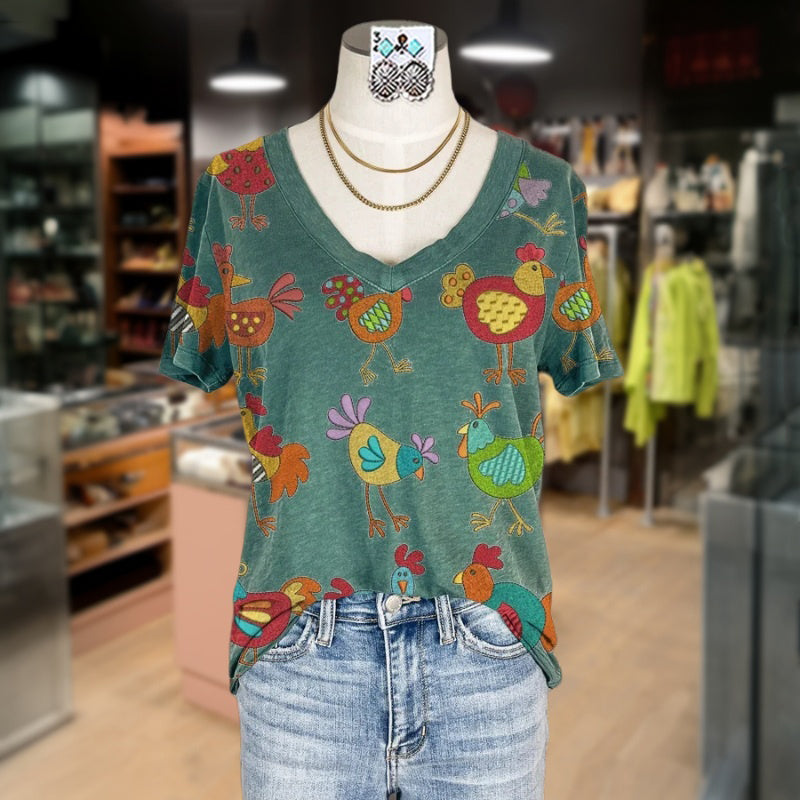 T-Shirt À Imprimé Animal Vintage