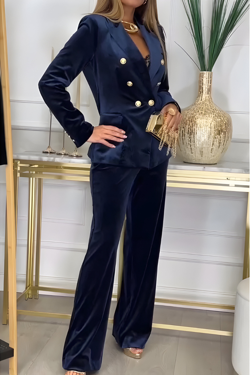 Nira™ | Ensemble deux pièces chic en velours