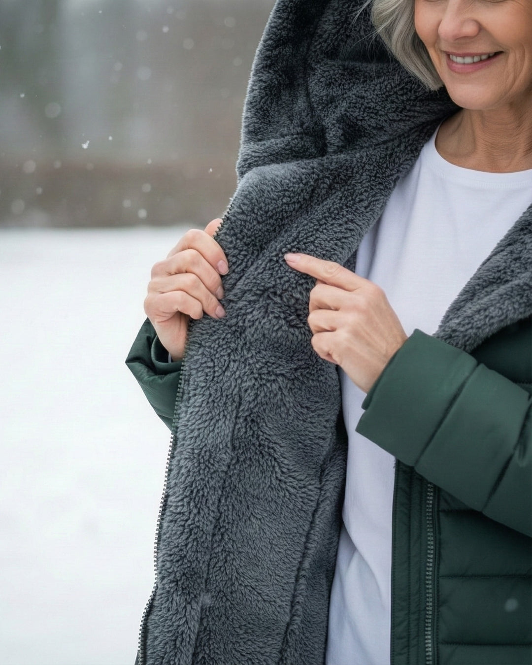 Clair | Manteau d’Hiver Chaud et Confortable — Doublure Polaire