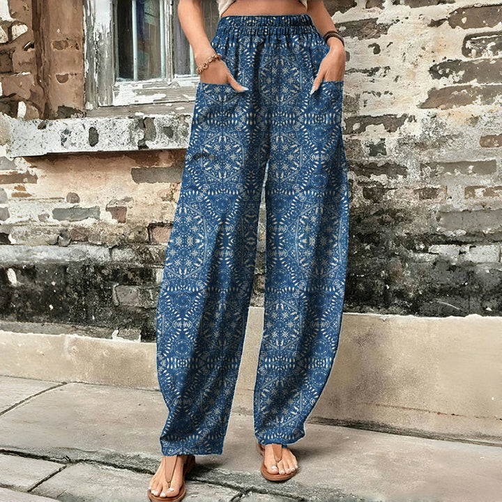 Pantalon Imprimé Ethnique Vintage