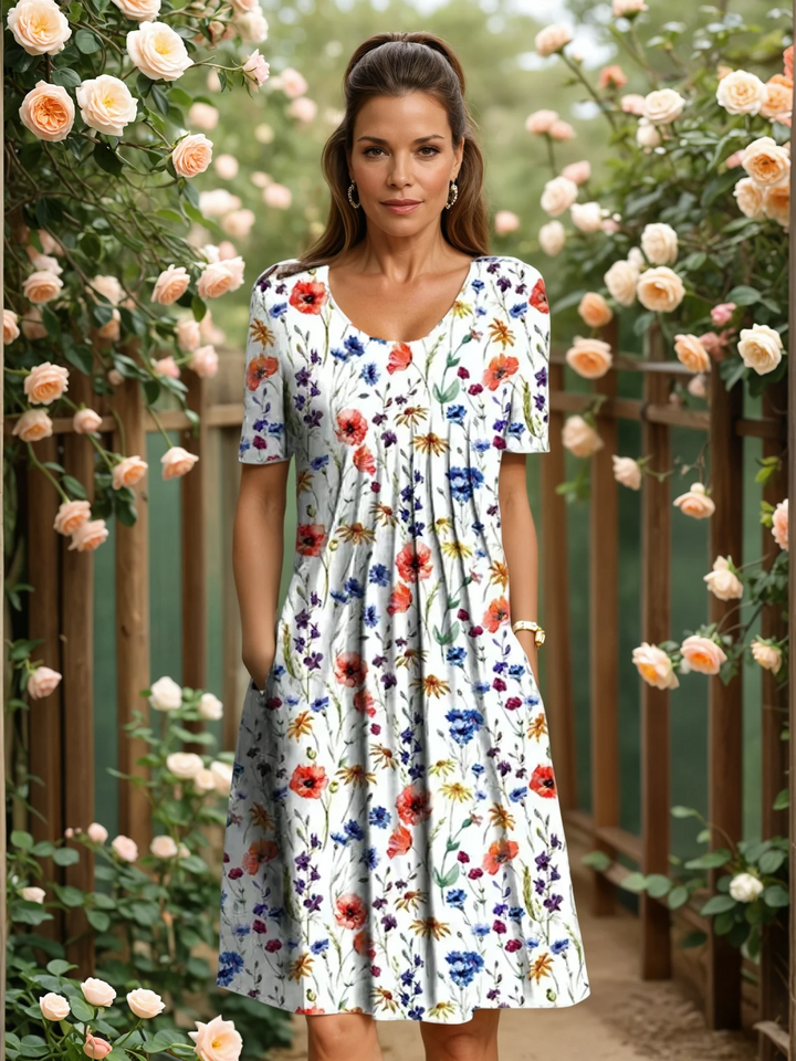 Rosalie | Robe fleurie à coupe empire