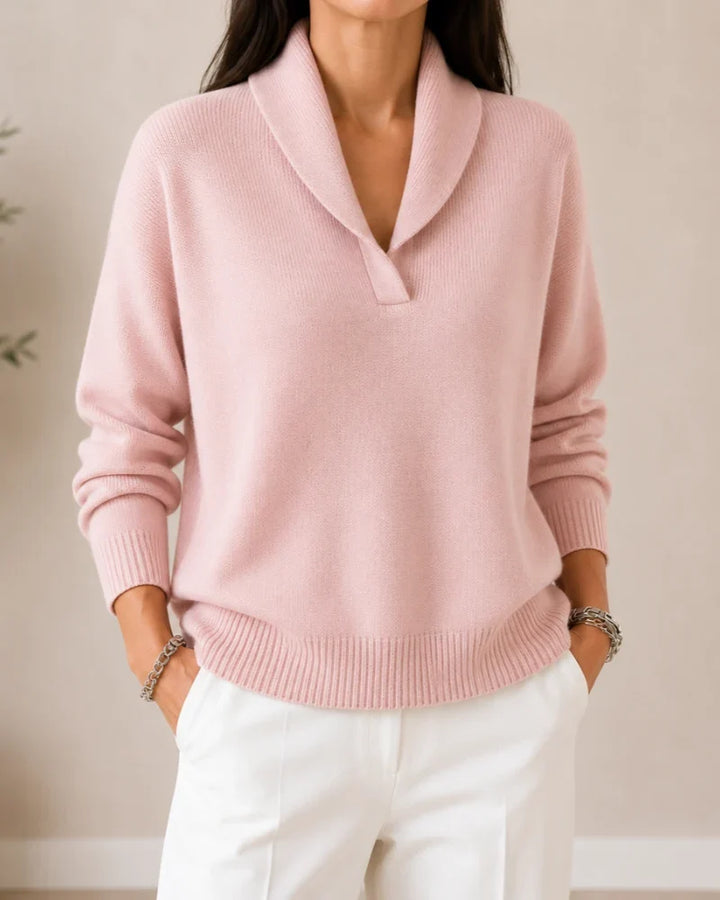 Dominique | Pull col châle
