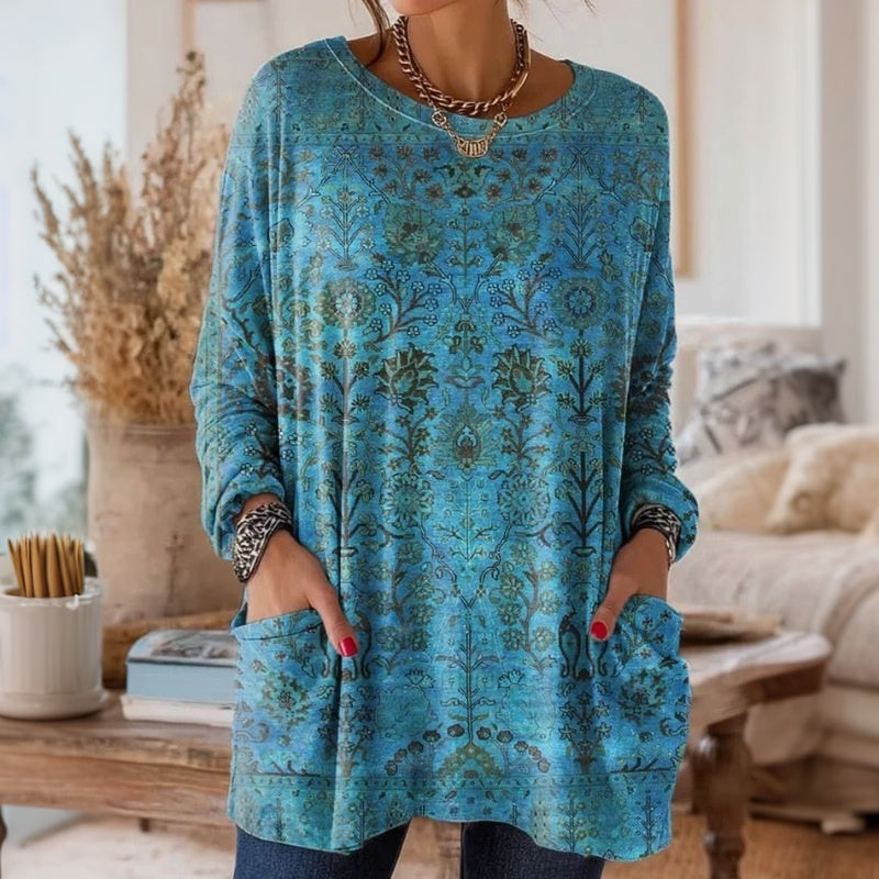 Blouse Décontractée Vintage