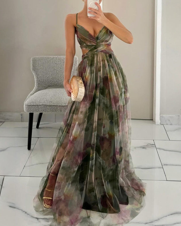 Isabelle | Robe Maxi Élégance Florale