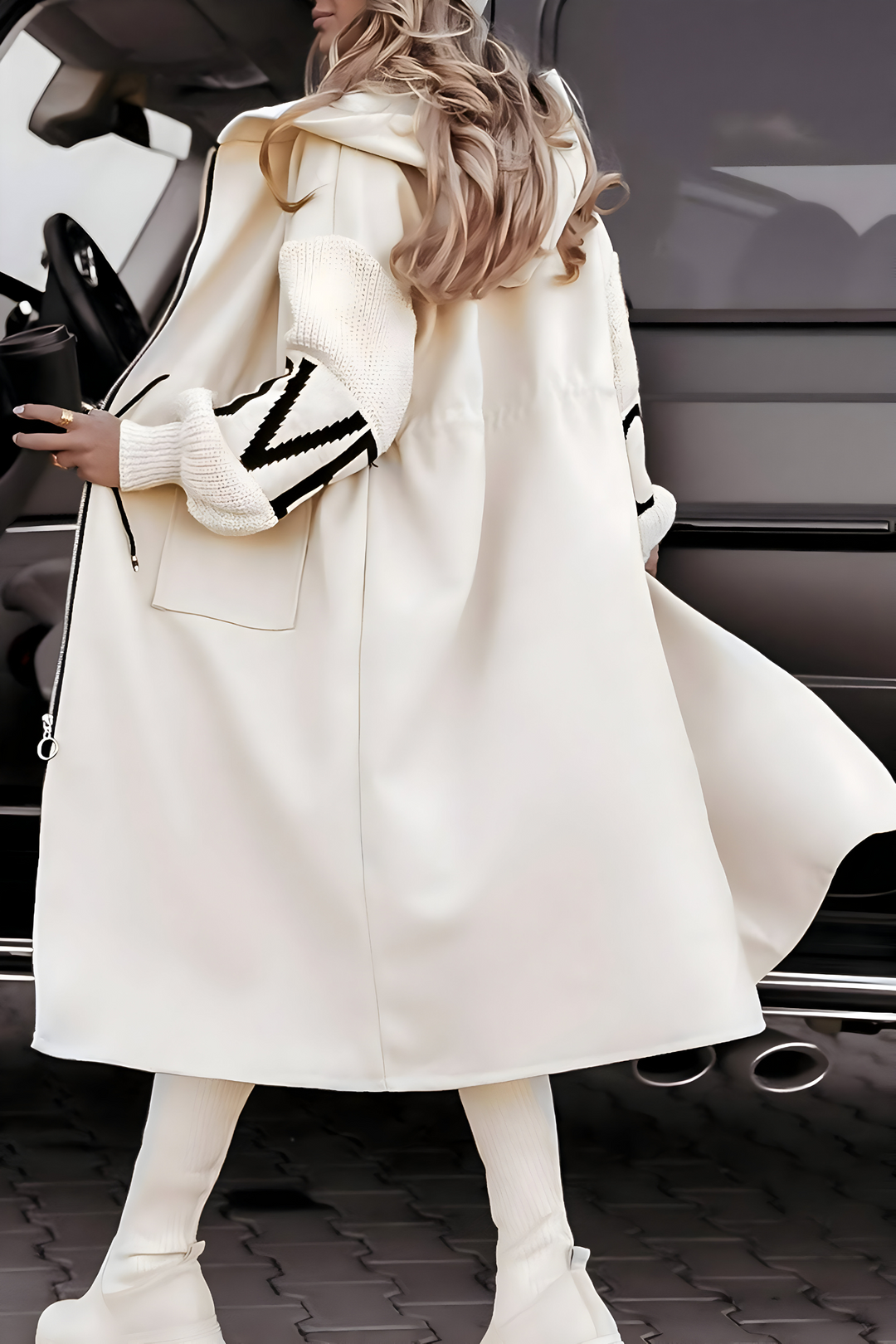 Seravia™ – Manteau Tricoté Long