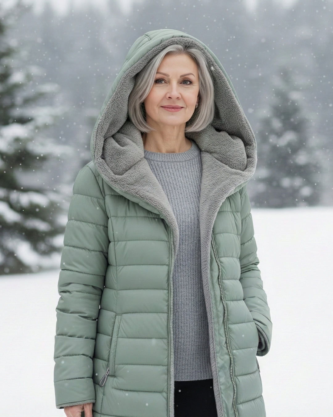 Clair | Manteau d’Hiver Chaud et Confortable — Doublure Polaire