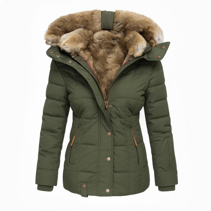 Aniek | Manteau d'hiver chaud avec doublure en fausse fourrure