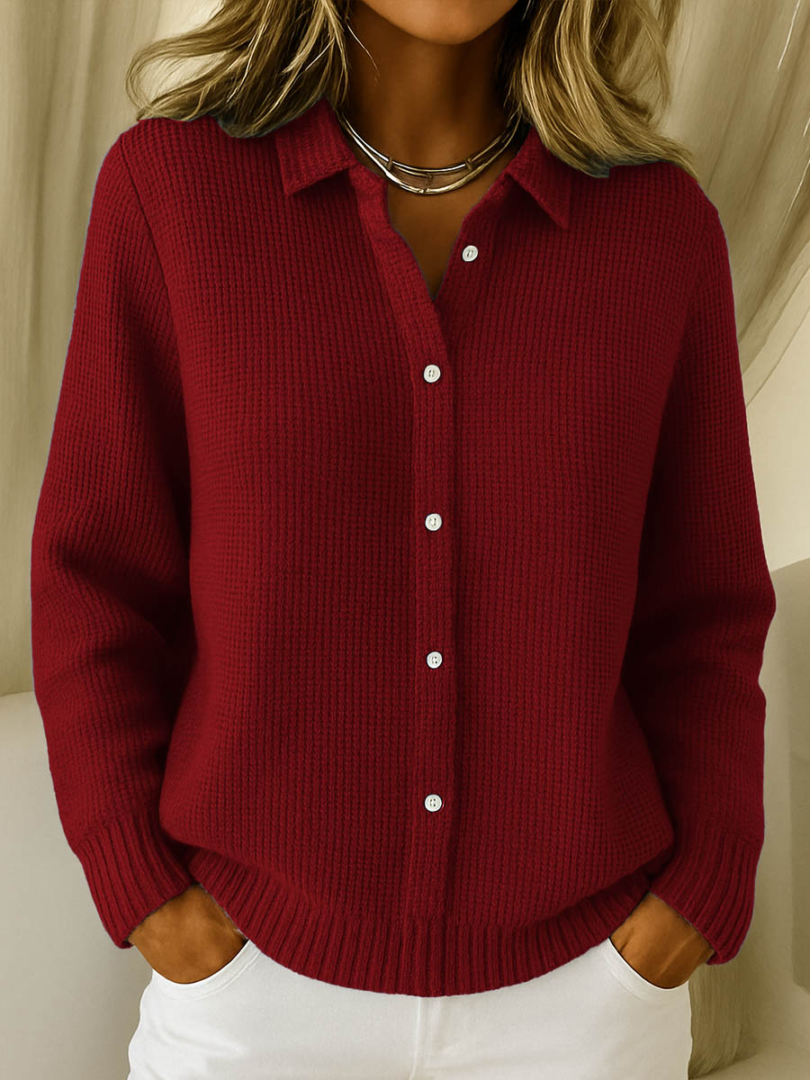 Élise| Cardigan Classique en Maille à Boutons