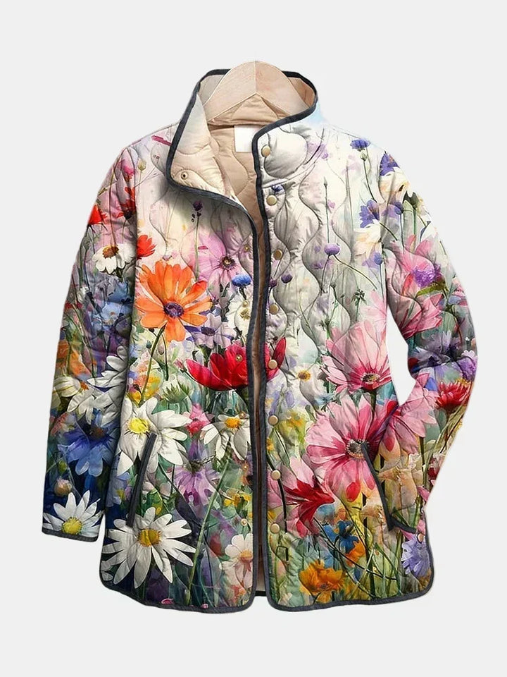 Geneviève | Veste matelassée florale