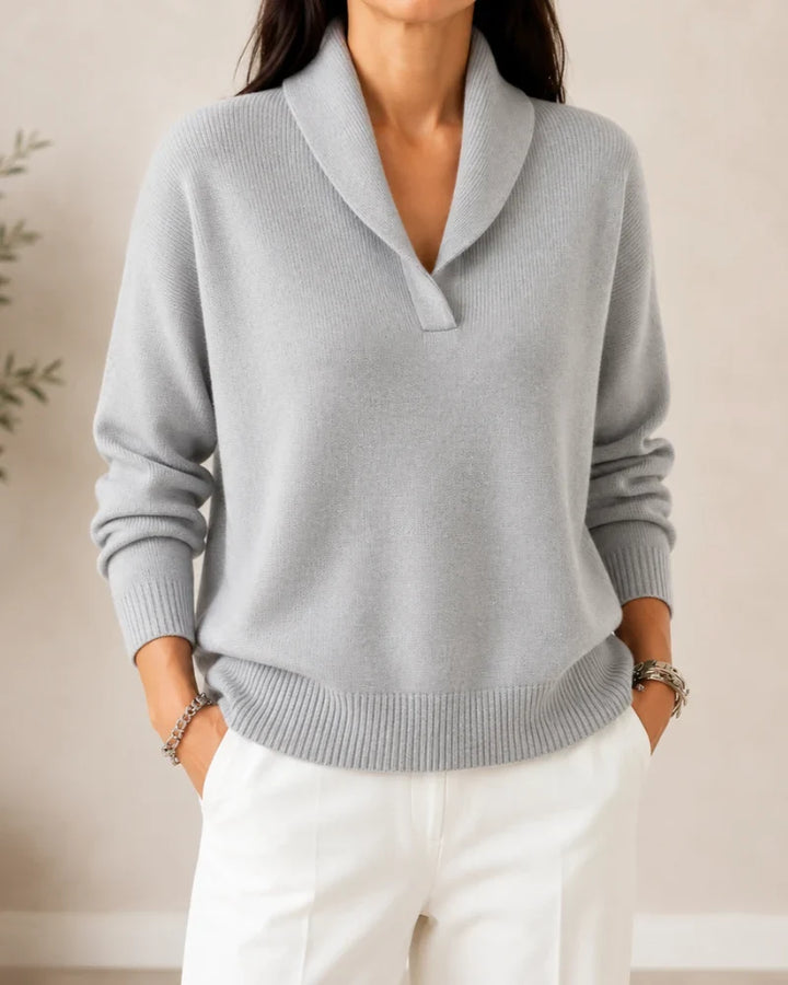 Dominique | Pull col châle
