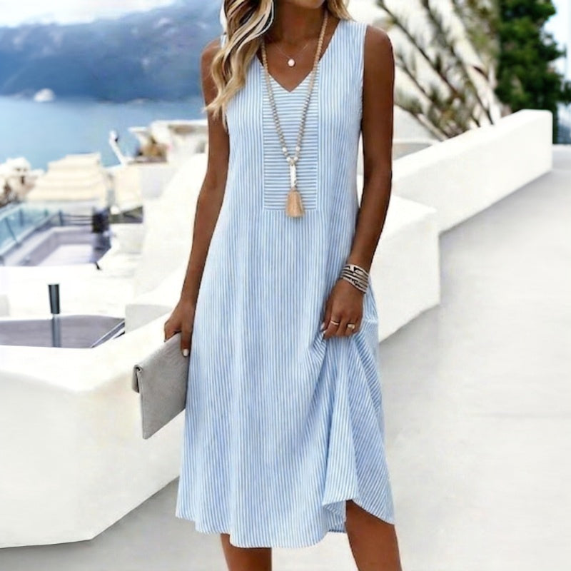 Marianne | Robe rayée sans manches