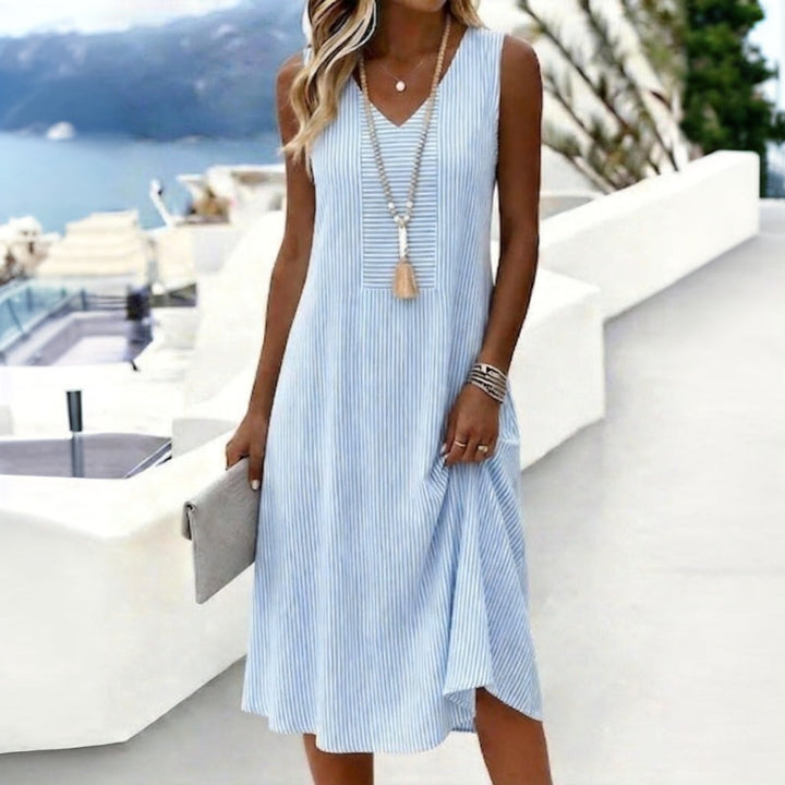 Marianne | Robe rayée sans manches