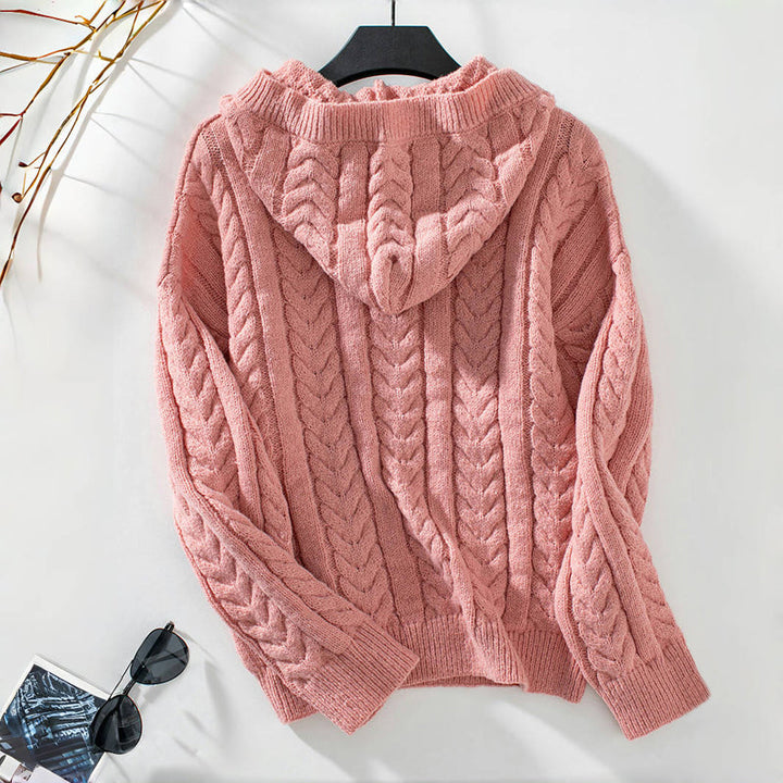 Pull Décontracté En Maille Torsadée