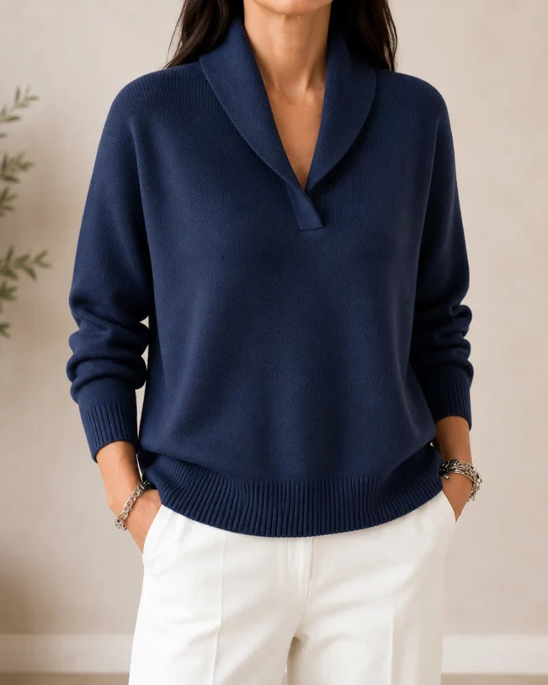 Dominique | Pull col châle