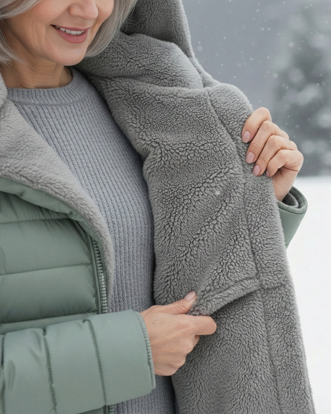 Clair | Manteau d’Hiver Chaud et Confortable — Doublure Polaire