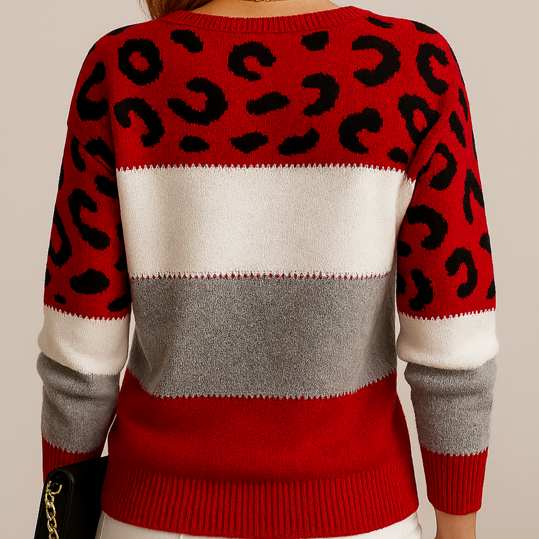 Louise™ | Pull Élégance Léopard