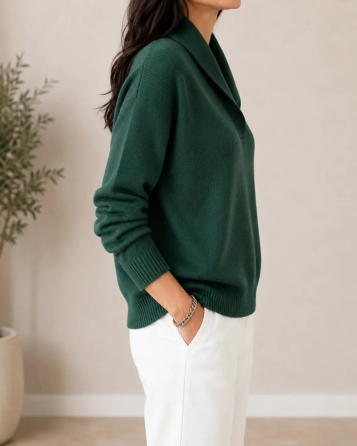 Dominique | Pull col châle