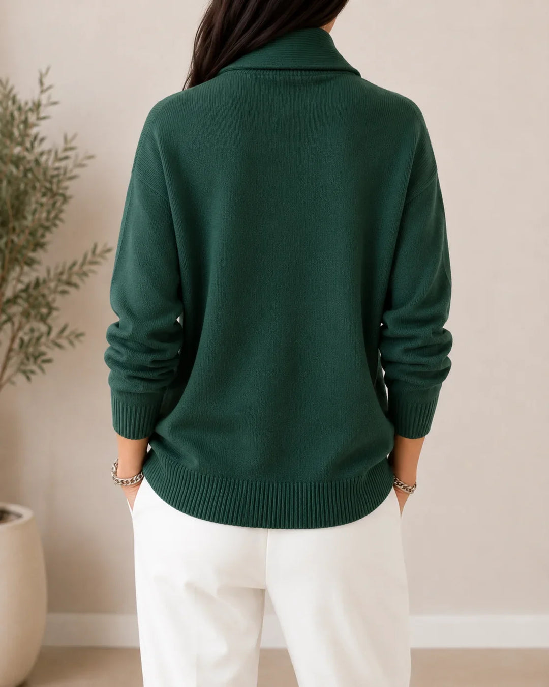 Dominique | Pull col châle