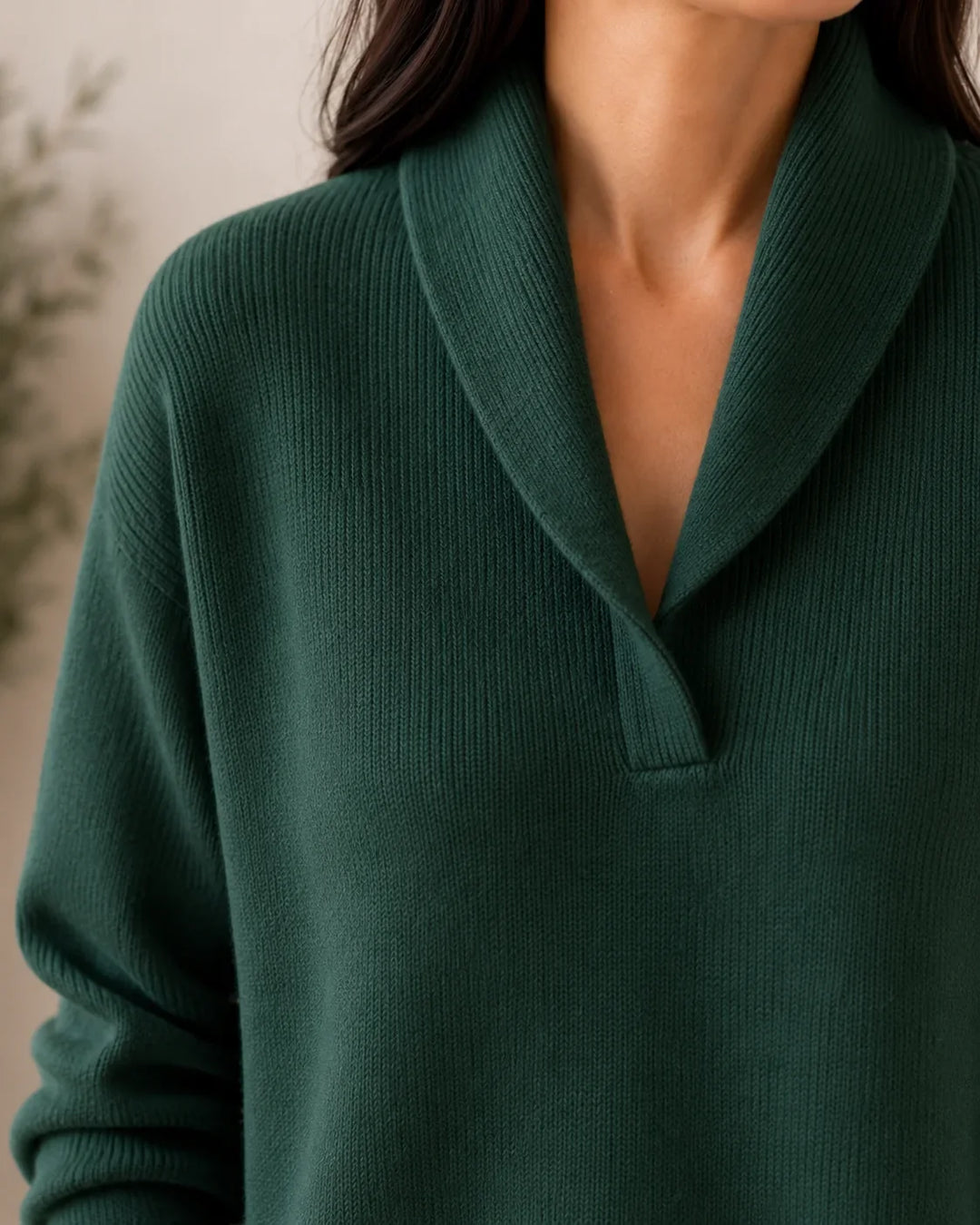 Dominique | Pull col châle