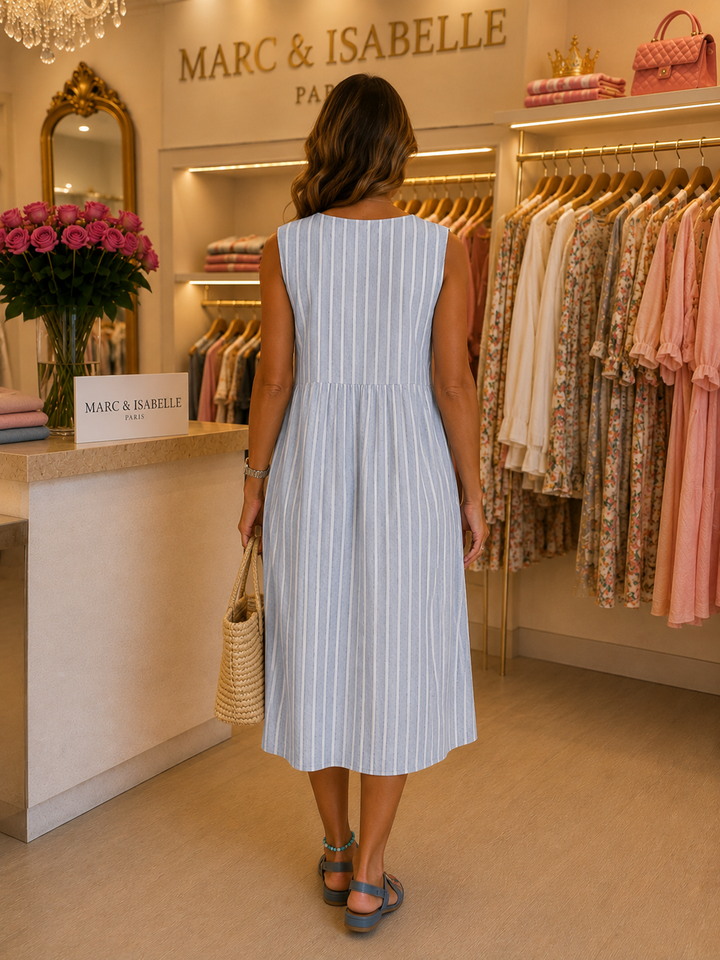 Anaïs | Robe Rayée Balnéaire