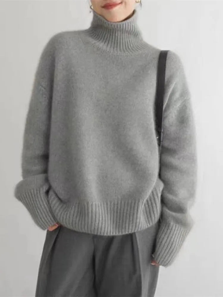 MONIKA | Col en cachemire haut