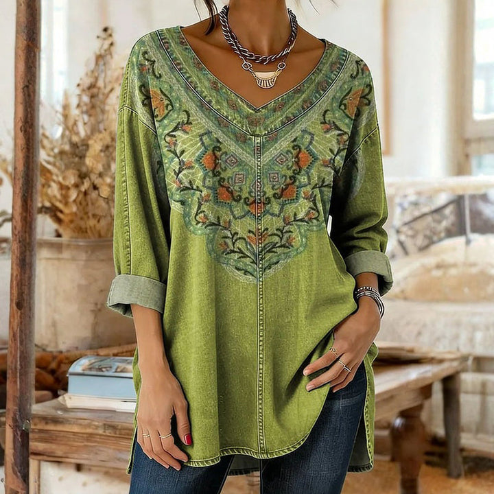 Blouse Décontractée Vintage